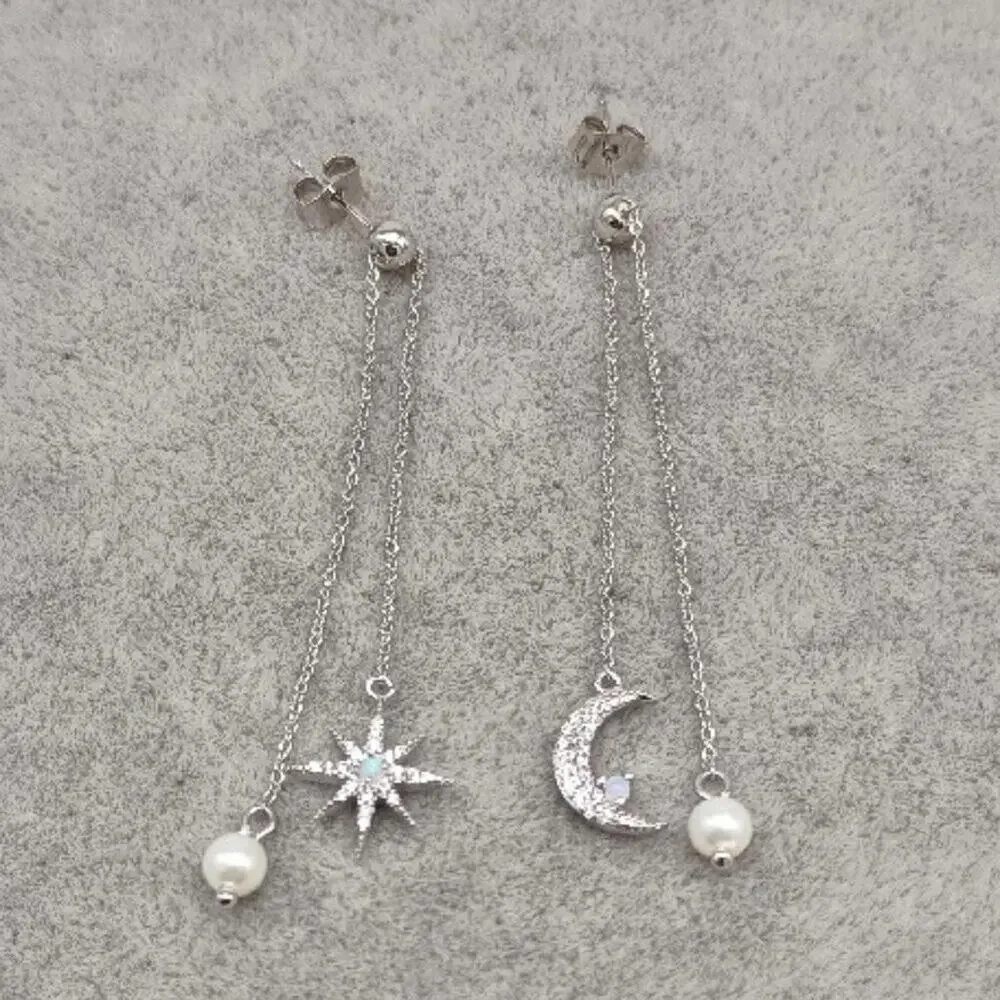 BHLDN Celestial Pearl Drop Earrings - Picture 4 of 4